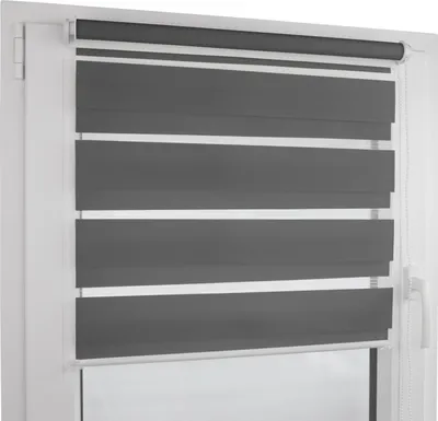 Produktbild von Doppelrollo (60 x 200 cm, Anthrazit)