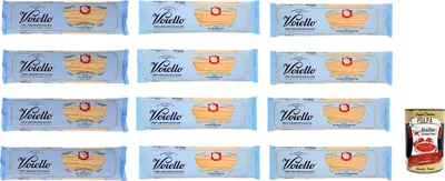 Produktbild von Testpaket Voiello Pasta Spaghetto linguine gran spaghetto Nudeln 100% italienische 12x 500g + Italian Gourmet Polpa 400g