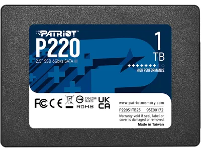 Immagine prodotto di Patriot Memory P220 1TB 2.5" 1000 GB Serial ATA III (P220S1TB25)