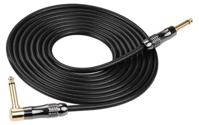 Produktbild von IVU Creator Player Kabel 5 m / 16,4 ft Studio-Musikinstrumentenkabel mit geraden bis rechtwinkligen 1/4-Zoll-Steckern für E-Gitarre und Bass