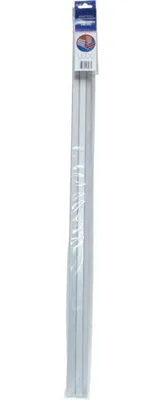 Produktbild von Kleiderstangenhalter mit Clips, 103 cm, eloxiert, silber - Mistral