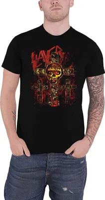 Produktbild von Slayer - "SOS Crucifixion" T-Shirt für Herren/Damen Uni RO1897 (S) (Schwarz)