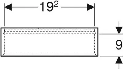 Produktbild von Geberit 502323JK1 Regal quadratisch