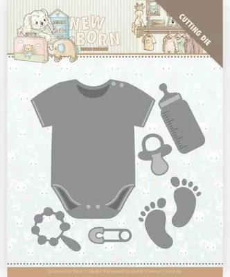 Produktbild von Stanzschablone - Yvonne Creations - Newborn Baby - Babybody
