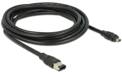 Produktbild von DeLOCK 82578, 4-p, 6-p, Männlich/Männlich, 400 Mbit/s, Schwarz, 3 m