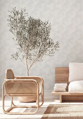 Produktbild von A.S. Création Tapete Natural Living 385062 Grau Satin 3D Tapete Wandtapete Vlies