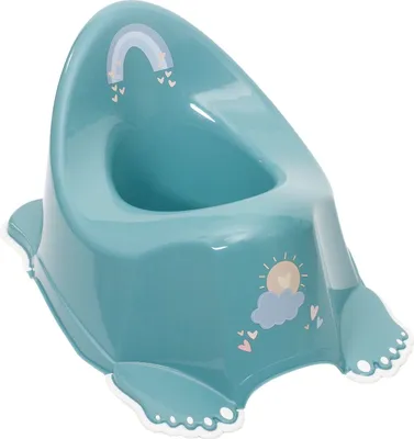Image de Tega Baby Pot Eco Arc-en-ciel antidérapant - turquoise