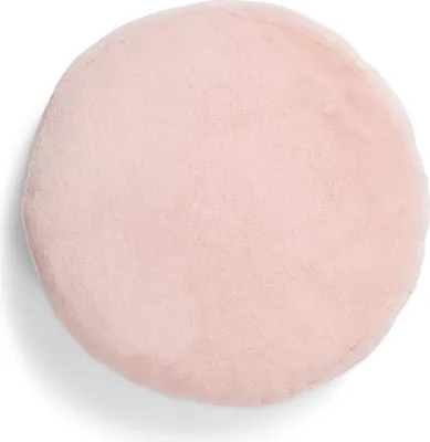 Produktbild von Essenza Kunstfell Zierkissen Mads Furry  Farbe Rose Größe 45 cm round