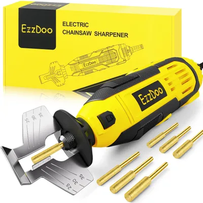Elektrischer Kettensägen-Schleifer mit 6 Diamantbits, 150 W, EU-Stecker
