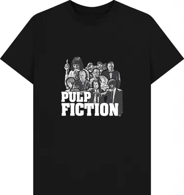 Produktbild von Pulp Fiction - T-Shirt für Herren/Damen Uni PN1730 (XXL) (Schwarz)