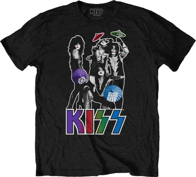 Produktbild von Kiss - T-Shirt für Herren/Damen Uni RO3507 (M) (Schwarz)
