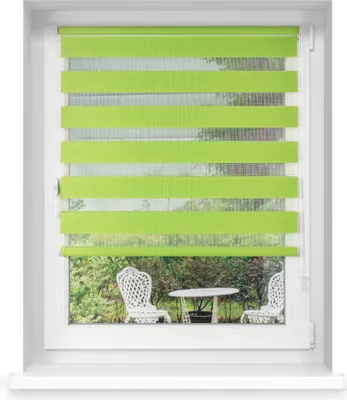 Produktbild von Doppelrollo Verdunkelungsrollo Fenster ohne Bohren Klemmfix 100x230cm grün