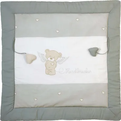 Produktbild von roba Spiel- & Krabbeldecke 'Heartbreaker', Spiel-/Laufgittereinlage, 100x100cm, 100% Baumwolle