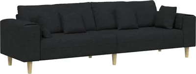 Obrázok produktu pre vidaXL Sedačka, čierna, 250 x 77 x 76 cm, látka