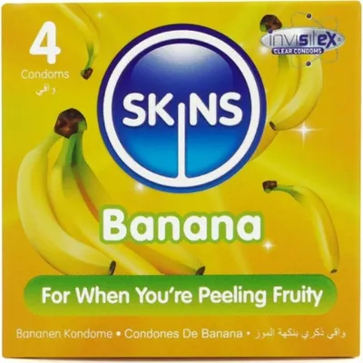 Immagine prodotto di Skins - Preservativi Banana Premium Confezione Da 4