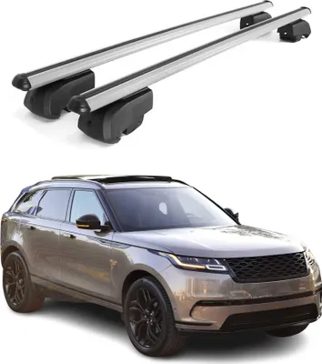 Image de Barres de toit Transversales pour Range Rover Velar 2017-2023 Alu Gris ABE
