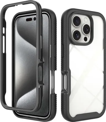 Produktbild von imoshion 360° Full Protective Case iPhone 16 Pro - Schwarz