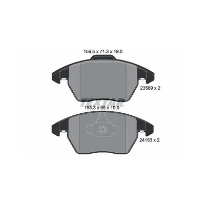 Produktbild von Textar Bremsbeläge vorne für Citroen C4 I + Coupe Peugeot 207 208 307 308 3008