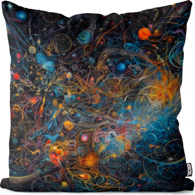 Produktbild von VOID Weltall Planeten Astrologie Sterne Kissenbezug Kissenhülle Polyester wasserfest Outdoor Indoor