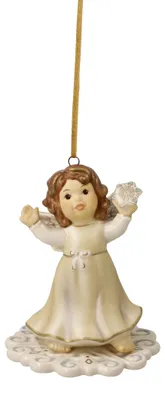Produktbild von Goebel Engel Winterspaß, Steingut, Champagner, 7.5 cm, 41693071