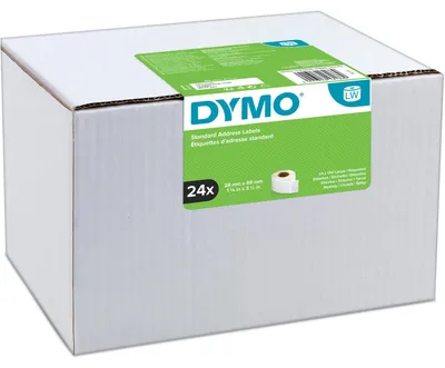 Obrázok produktu pre DYMO LW - Štandardné adresné štítky Permanentný papier - 28 x 89 mm - 24 roliek - S0722360
