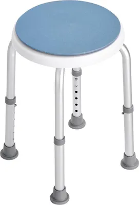 Immagine prodotto di Sedia da doccia girevole a 360 gradi, sedile regolabile in altezza, sedia da bagno per doccia o vasca, sedile antiscivolo per vasca da bagno per anziani disabili, capacità 136,1 kg