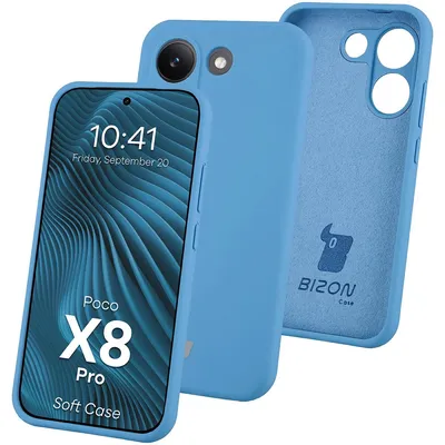 Produktbild von Silikon Handyhülle für Xiaomi POCO X8 Pro, Bizon Soft Case, Blau