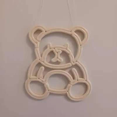 Obrázok produktu pre DECOLED Vianočný medvedík, 30 cm, biela