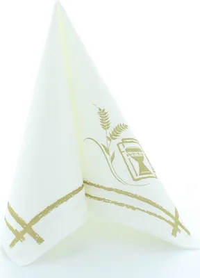 Produktbild von Airlaid Serviette Kommunion in Gold, 40 x 40 cm, 50 Stück - Mank