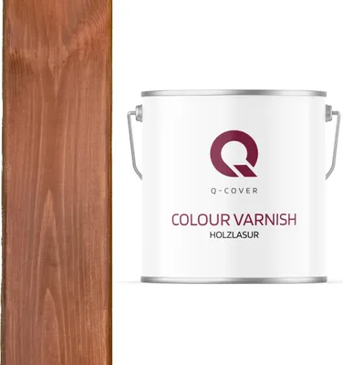 Produktbild von Holzlasur | Hazelnuss 5 L Satin Holzschutz Holzschutzlasur |  Lasur Wasserbasierte Innen Außen Lasur Abperleffekt Lasur Für Holz