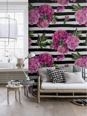 Produktbild von Coloray Fototapete 290x290 cm Vlies-Fototapete - Pfingstrose