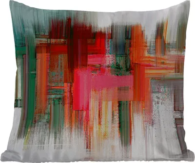Produktbild von MuchoWow® Outdoor Kissen - Ölgemälde - Abstrakt - 50x50 cm - Wetterfest - Lounge Kissen - Komfortabel - Kissen mit Bild