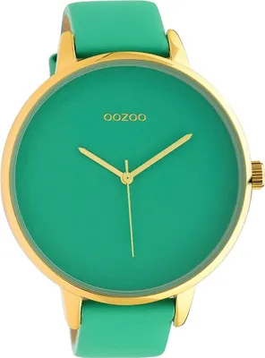 Obrázok produktu pre Oozoo kožené dámske hodinky analógové quartzové hodinky náramok svetlo zelená Hodinky D2UOC10573