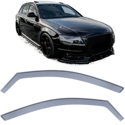 Für Audi A4 8K B8 2007-2015 Windabweiser Regenabweiser Windschutz Schwarz Smoke in der Farbe Schwarz von Carparts-Online GmbH
