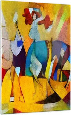 Produktbild von Bilder auf glas - Einteilig - Abstraktion modern - 70x100cm - Glasbilder - Wandbilder - Bilder - zum Aufhängen bereit - Wanddekoration aus Glas - Glas Bilder - Wandbild auf Glas - GPA70x100-3455