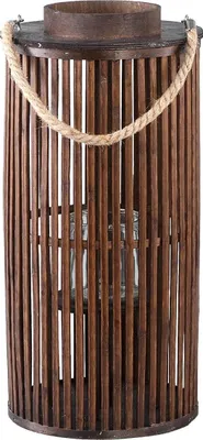 Produktbild von PTMD - Zafria Laterne - Braun - 24x24x50cm