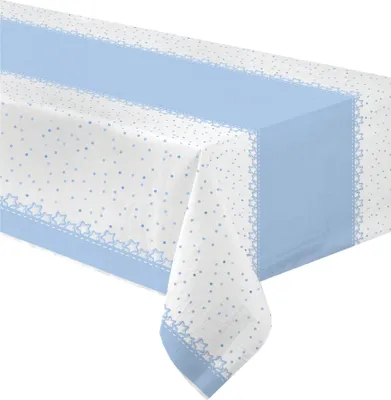 Produktbild von Tischdecke Tischdekoration Partydeko blau 120 x 180 cm -