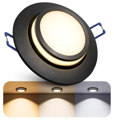Produktbild von SSC-LUXon LAGO Deckenstrahler LED mit indirektem Licht - inkl. LED 4W LumiFLEX Lichtfarbe warm / neutral / kalt - Einbau Design Spot schwenkbar