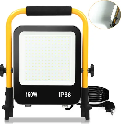 Obrázok produktu pre Yakimz LED stavebné reflektory reflektor statív 6000K reflektor LED reflektor IP66 150W