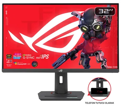 Produktbild von ASUS ROG Strix XG32UCG, 80 cm (31.5"), 3840 x 2160 Pixel, 4K Ultra HD, LCD, 1 ms, Schwarz