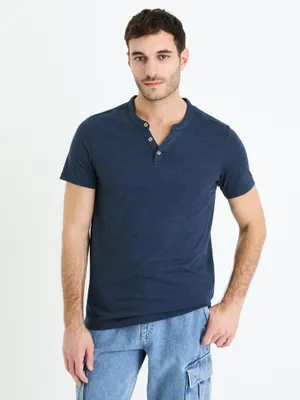Produktbild von Celio Herren T-Shirt Cegetti, Größe M, Dunkelblau, 60% Baumwolle 40% Polyester