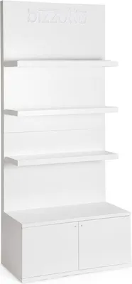 Produktbild von Regal Display 100 x 200 x 46,5 cm Stahl Weiß