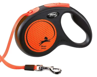 Produktbild von Flexi NEW NEON M, Gurt 5m, neon-orange