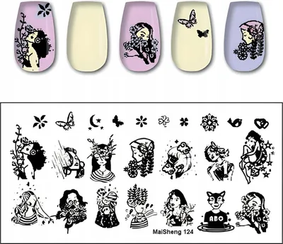 Produktbild von MaiSheng-124 Nagelkunst-Stempelplatte