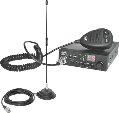 Immagine prodotto di Pacchetto trasmettitore radio CB PNI Escort HP 8000L ASQ + antenna CB PNI Extra 40 con magnete