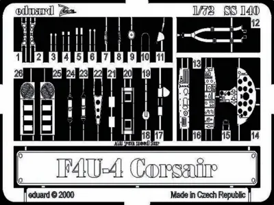 Produktbild von Eduard Accessories F4U-4 Corsair 7250140