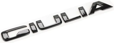 Produktbild von Original Alfa Romeo Emblem Schriftzug Logo Heckklappe Giulia schwarz 50556906