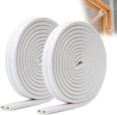 Productafbeelding van Deurafdichtingsset - Effectieve afdichting voor deuren - Zelfklevend - 6 meter * 2 - 9 mm * 6 mm
