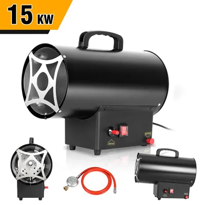 Obrázek produktu pro Peviasot, plynové topné ventilátory, 15 kW, propan-butan (LPG), spotřeba 1,09 kg/h, 220–240 V, topení vhodné pro dílny, garáže, sklady, staveniště a pracovní prostory