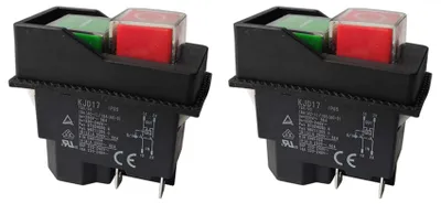 2x KJD17 220V 4-polig elektromagnetischer Schalter